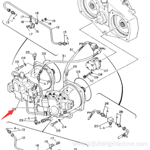 EX400-1 Hydraulic Pump 4278291